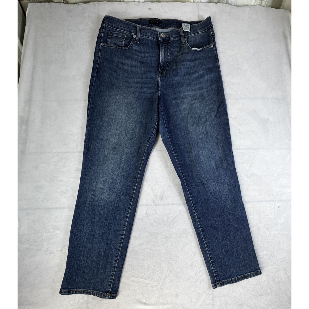 Banana Republic Womens Boyfriend Jeans Blue Denim High Rise Slim Fit Size 32/14